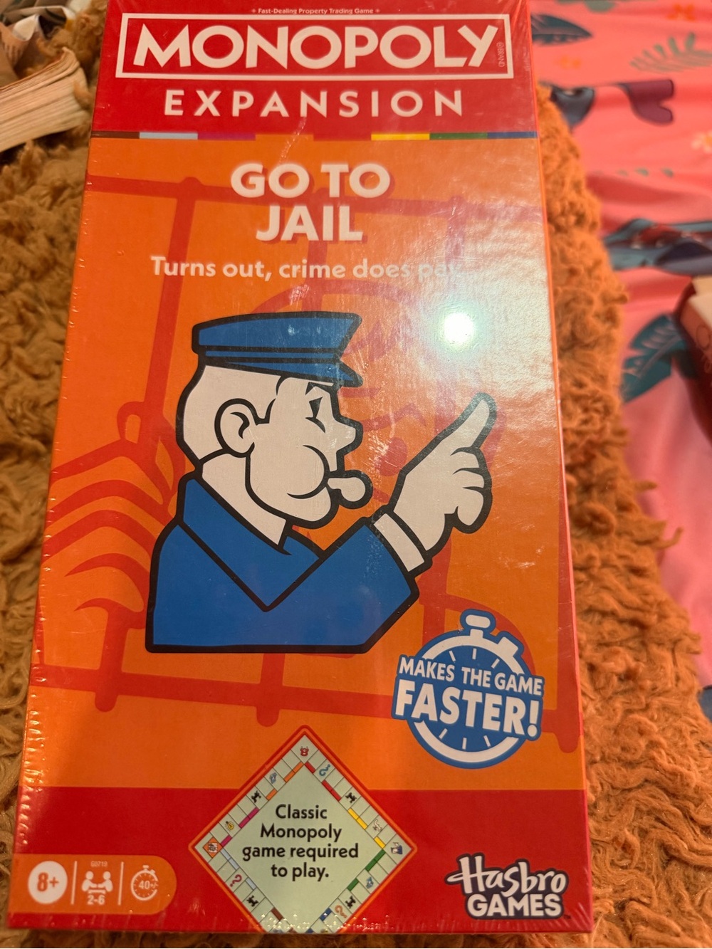 Hasbro Monopoly Expansion Go To Jail - Orange & Blue
